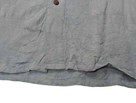 Chemise hawaïenne  turquoise Batik Bay manches courtes taille L #674 hawaien