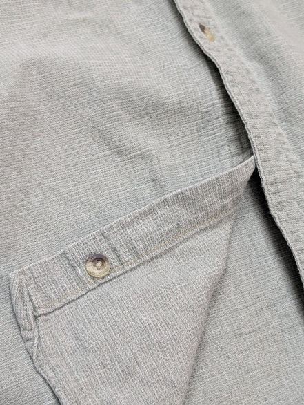 Chemise 2 poches L.L. Bean verte pâle manches courtes taille XL