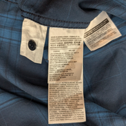 Chemise Levi's à Carreaux Bleu et Bleu Marine Manches Longues Taille M