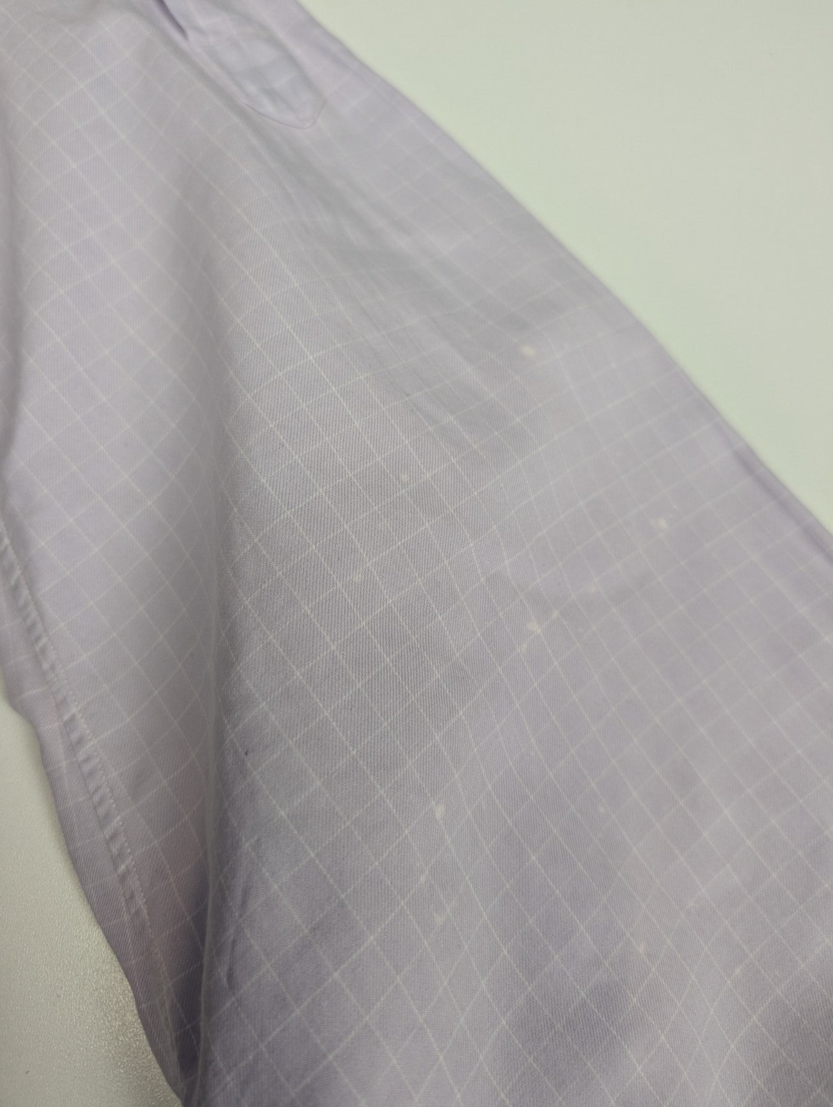 Chemise Polo Ralph Lauren Shirt L XL Andrew Lila Micro-Carreaux Col Mao Officier