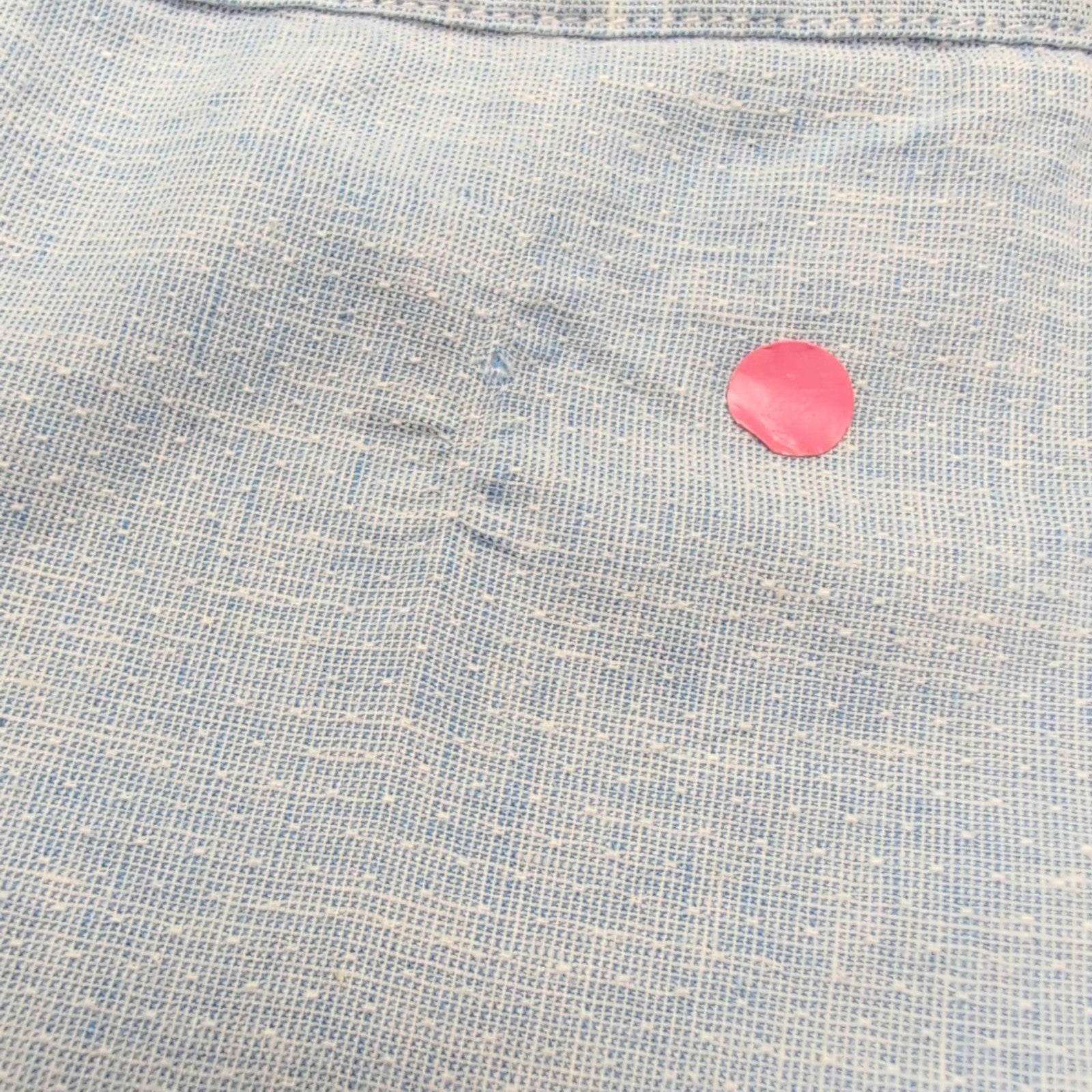 Chemise Tommy Hilfiger Homme Taille S Bleu Clair Lin Coton Logo Brodé
