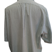 Chemise Polo Ralph Lauren Shirt XXL Blake Vert Rayé Gaufré Manches Courtes BD