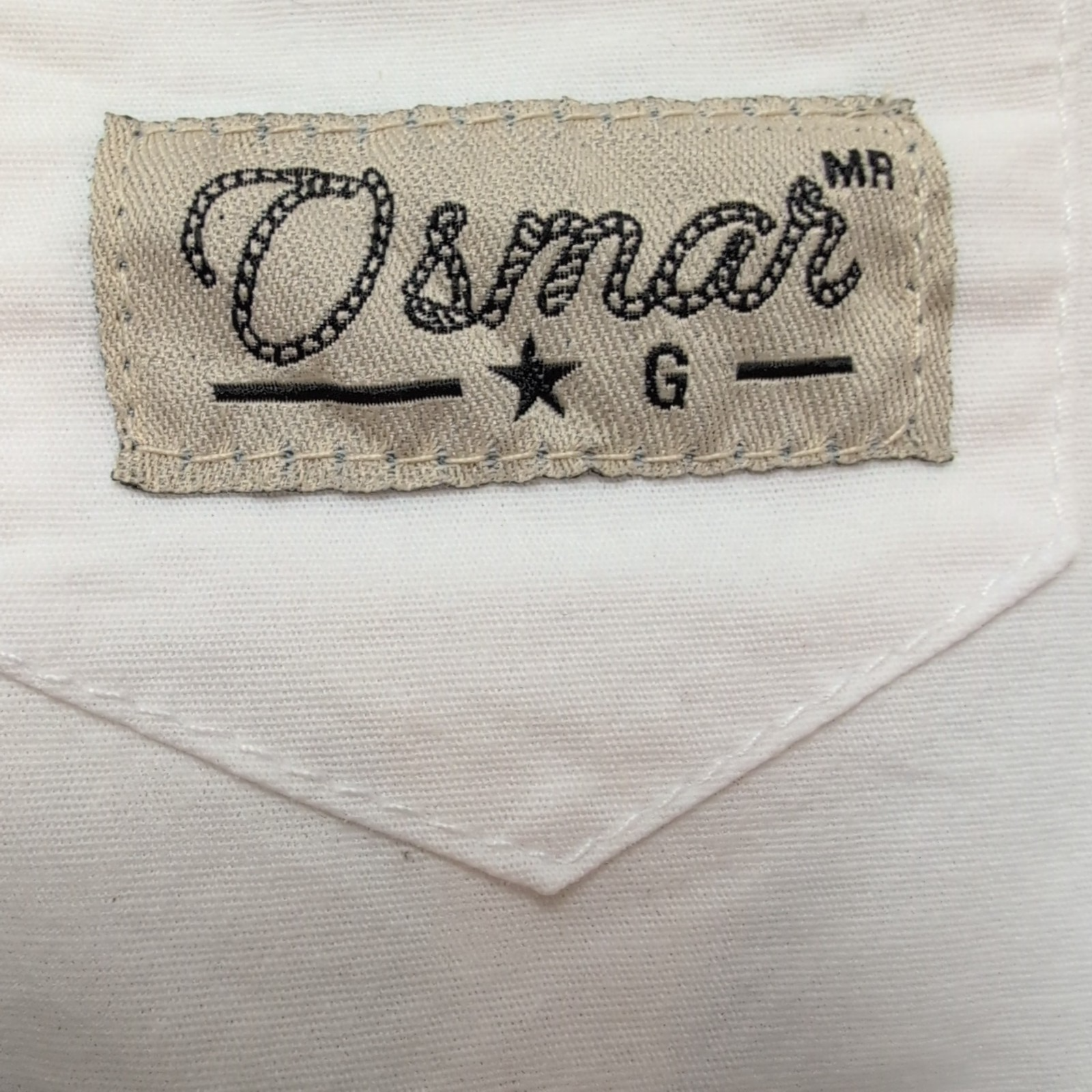 Chemise Monsieur Osmar G Style Western Broderies Cheval Manches Longues Taille S