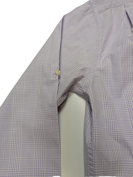 Chemise U.S. Polo ASSN lila violet manches longues à carreaux taille S