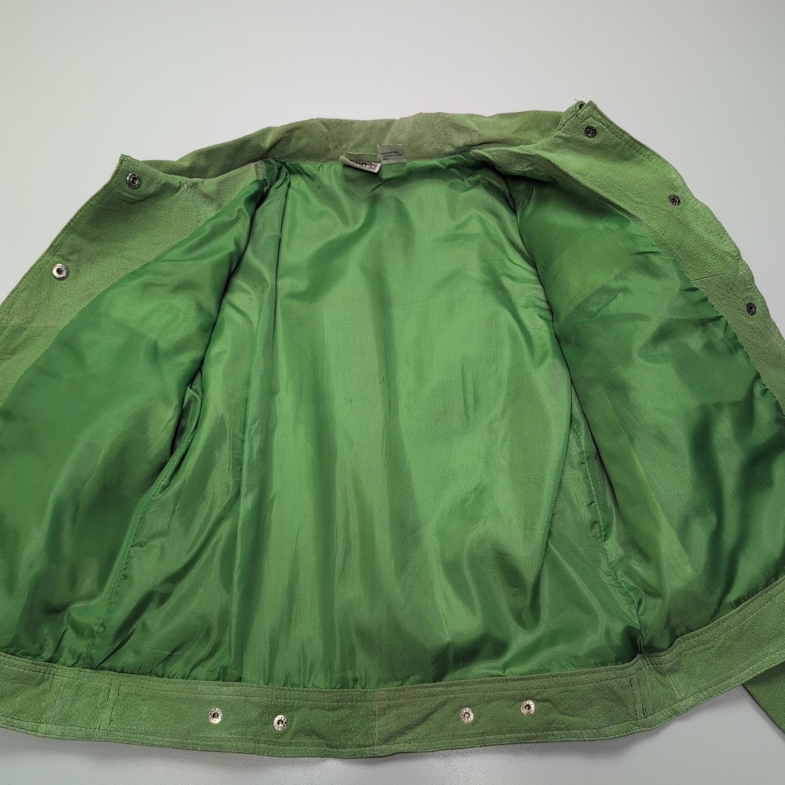 Veste cuir nubuck verte Rod's pour femme taille S #34c