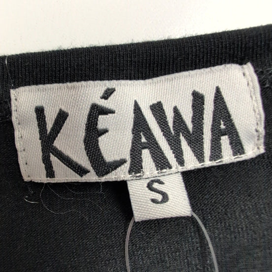 Tunique Femme Kéawa Taille S Noire Fleurie Col V Manches Longues Neuve