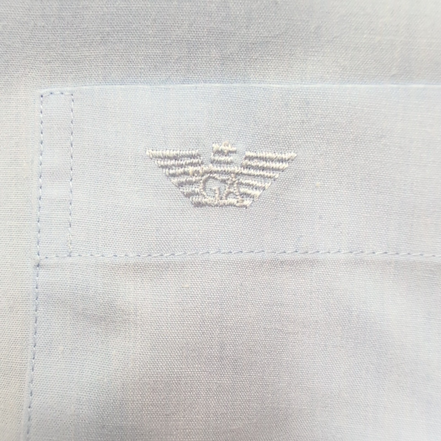 Chemise Giorgio Armani Manches Courtes Bleu Ciel - Taille L/XL (voir mesures)