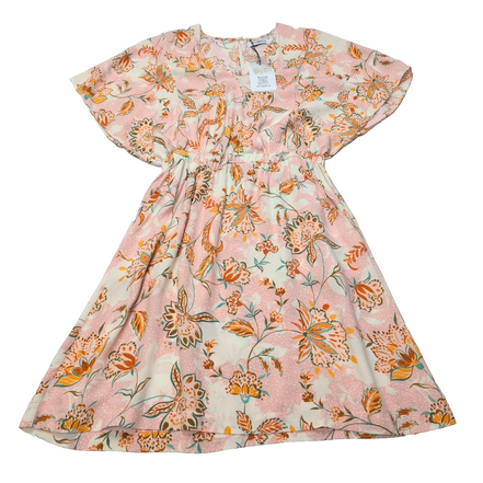 Robe Escandelle Paris T.S Rose Fleurie Viscose Neuve Avec Étiquette