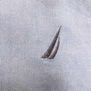 Chemise Nautica Vintage Oxford L Bleu Uni Hong Kong 100% Coton