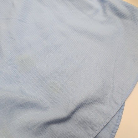 Chemise Nautica Bleu Clair Rayures Gaufrées Poignets Mousquetaires XXL