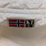 NAPAPIJRI Doudoune Veste Matelassée Blanche L Capuche Geographical | 318BSR