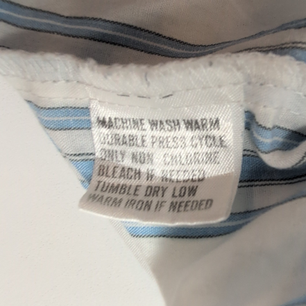 Chemise Levis Silver Label M Rayures Bleu 2 Poches Manches Courtes