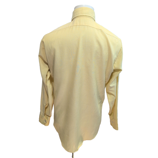 Chemise Lancer M Jaune Never Needs Ironing Button Down Vintage