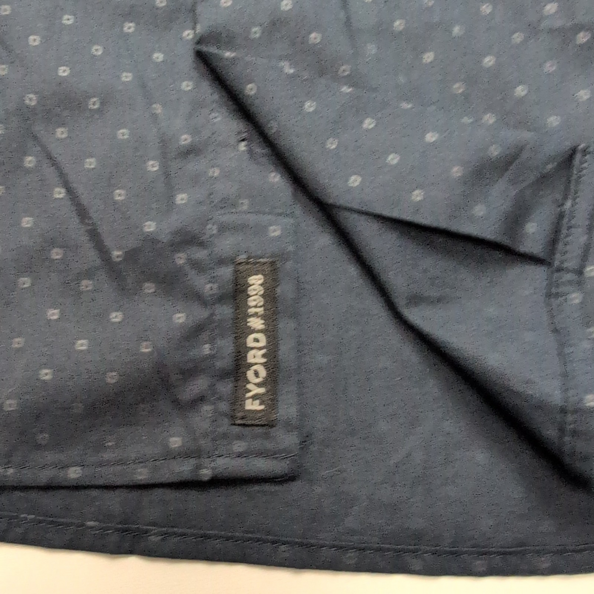 Chemise FYORD Black Label 9 S Slim Fit bleu marine motifs neuve étiquette