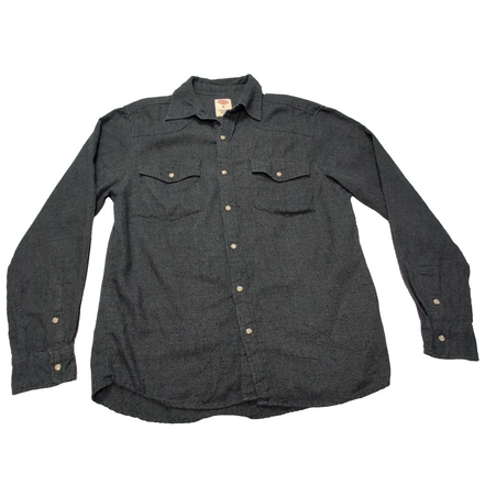 Chemise Dickies flanelle grise foncée manches longues taille S