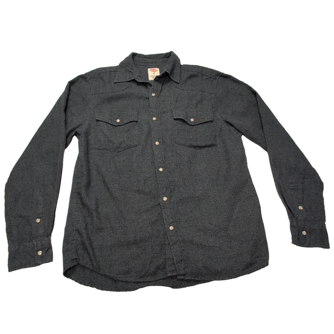 Chemise Dickies flanelle grise foncée manches longues taille S