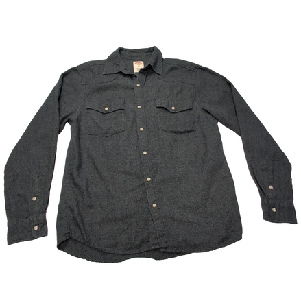 Chemise Dickies flanelle grise foncée manches longues taille S