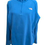 Pull Polaire Femme Bleu Ciel The North Face Col Zippé - Taille XXL