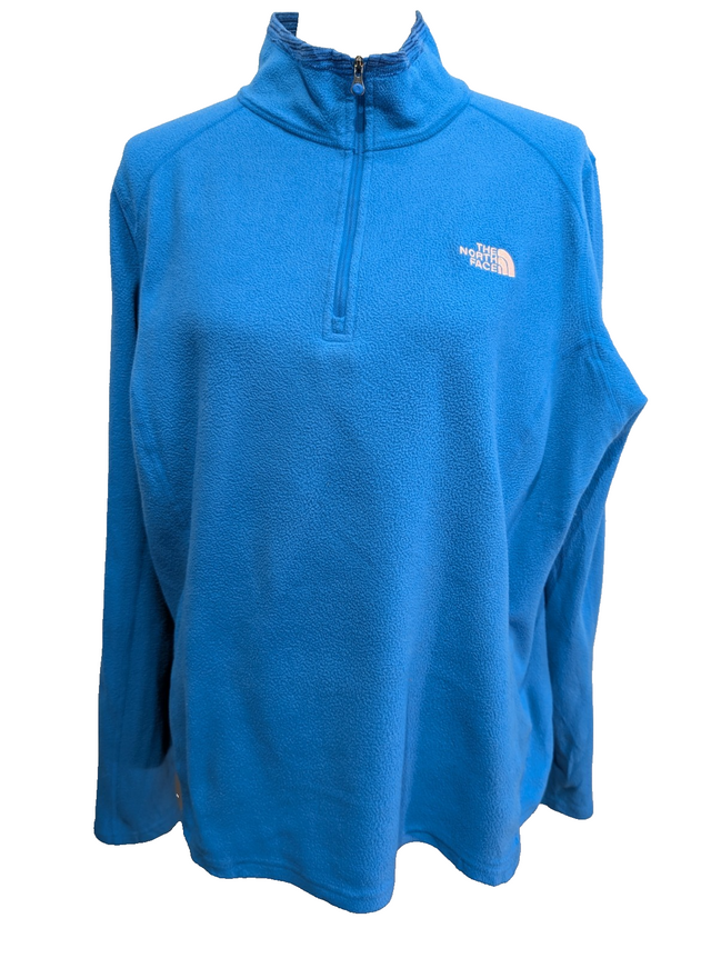 Pull Polaire Femme Bleu Ciel The North Face Col Zippé - Taille XXL