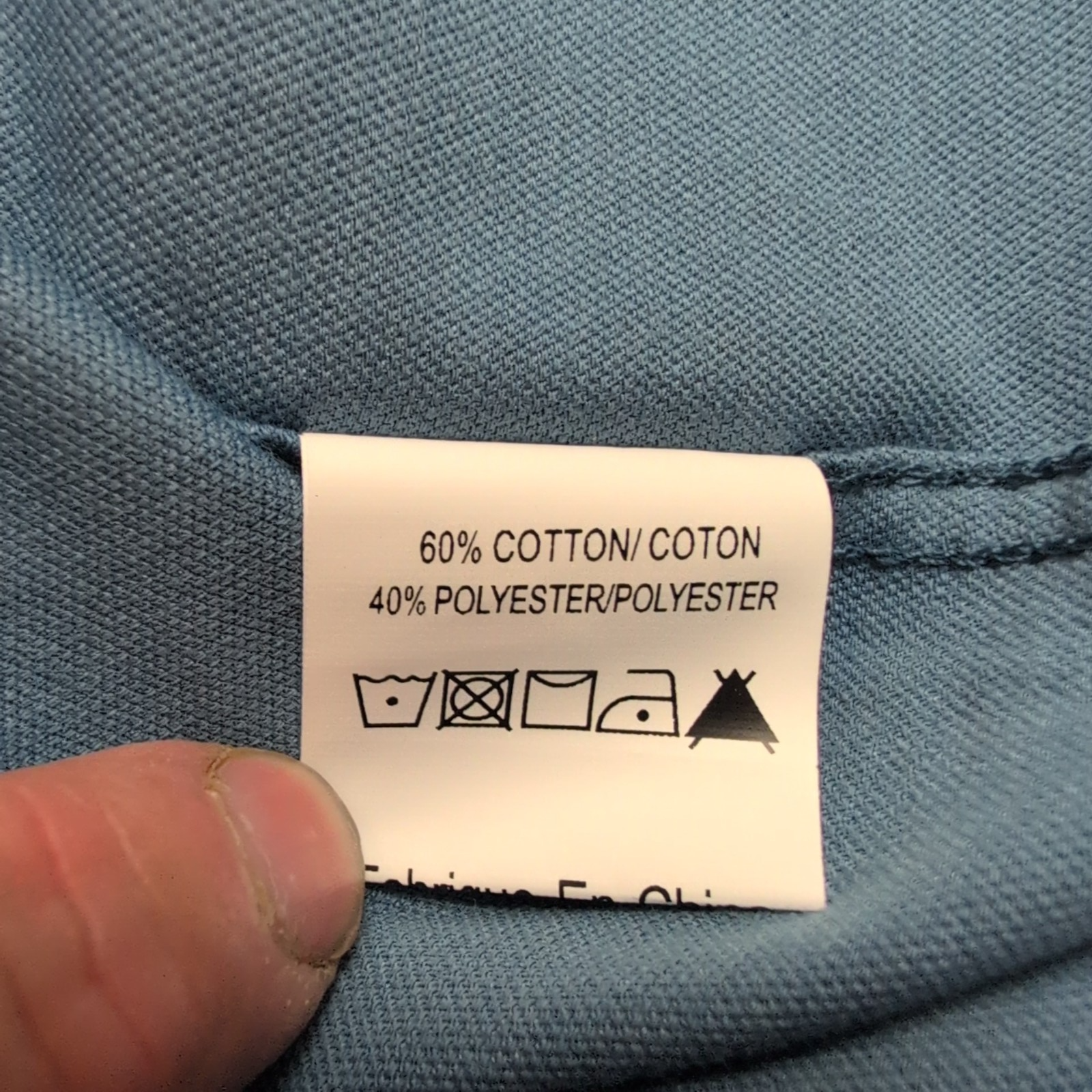 Chemise Rue Saint-Patrick Montréal L Bleu Stretch Neuve Étiquette Easy Care