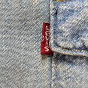 Chemise LEVI'S Western Jean Denim Bleu Manches Longues - Taille M