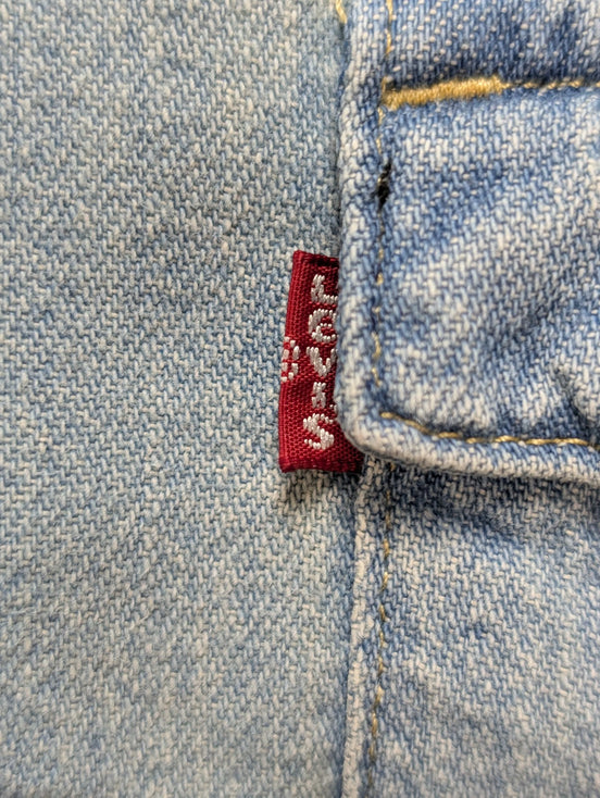 Chemise LEVI'S Western Jean Denim Bleu Manches Longues - Taille M