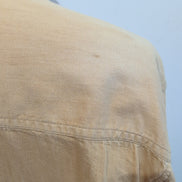 Chemise Eddie Bauer Jaune Vintage Manches Longues 100% Coton Taille M Large