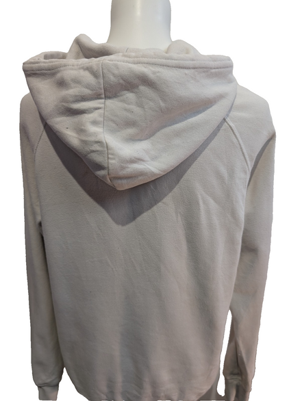 The North Face Sweat à Capuche Blanc - Logo Noir Frontal - Taille M Femme