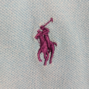 Polo manches courtes Polo Ralph Lauren M bleu turquoise logo marine Custom Fit