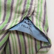 Chemise US POLO ASSN à Rayures Vertes avec Poches Manches Longues - Taille L Enf