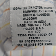 Chemise Polo Ralph Lauren Yarmouth ML Gris Rayures Oxford Shirt Button Down