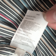 Chemise Nautica M multicolore à rayures coton manches courtes
