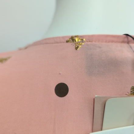 Haut Alex & Parker Femme L Rose Saumon Cache-Cœur Papillons Dorés Neuf