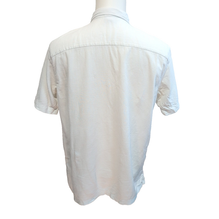 Chemise Patagonia M Blanc Coton Organique Texturé Manches Courtes
