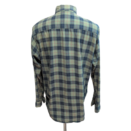 Chemise Beverly Hills Polo Club XXL Vert Pâle Carreaux Logo Brodé Poche