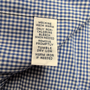 Chemise Ralph Lauren XL Custom Fit Shirt Button Down Bleue Carreaux Logo Jaune