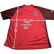 T-shirt Nike Dri-Fit Jersey Vintage Rouge Logo Brodé - Taille XL