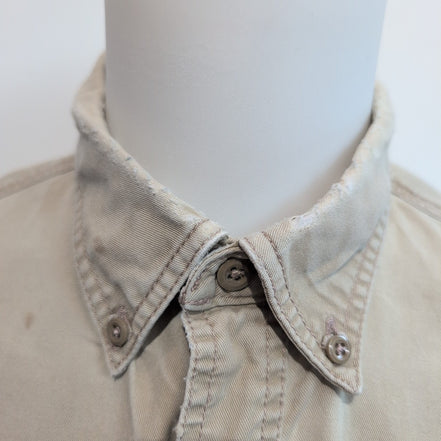 Chemise Carhartt FR 2XL Beige Workwear Coupe-Feu 3 Poches manches longues