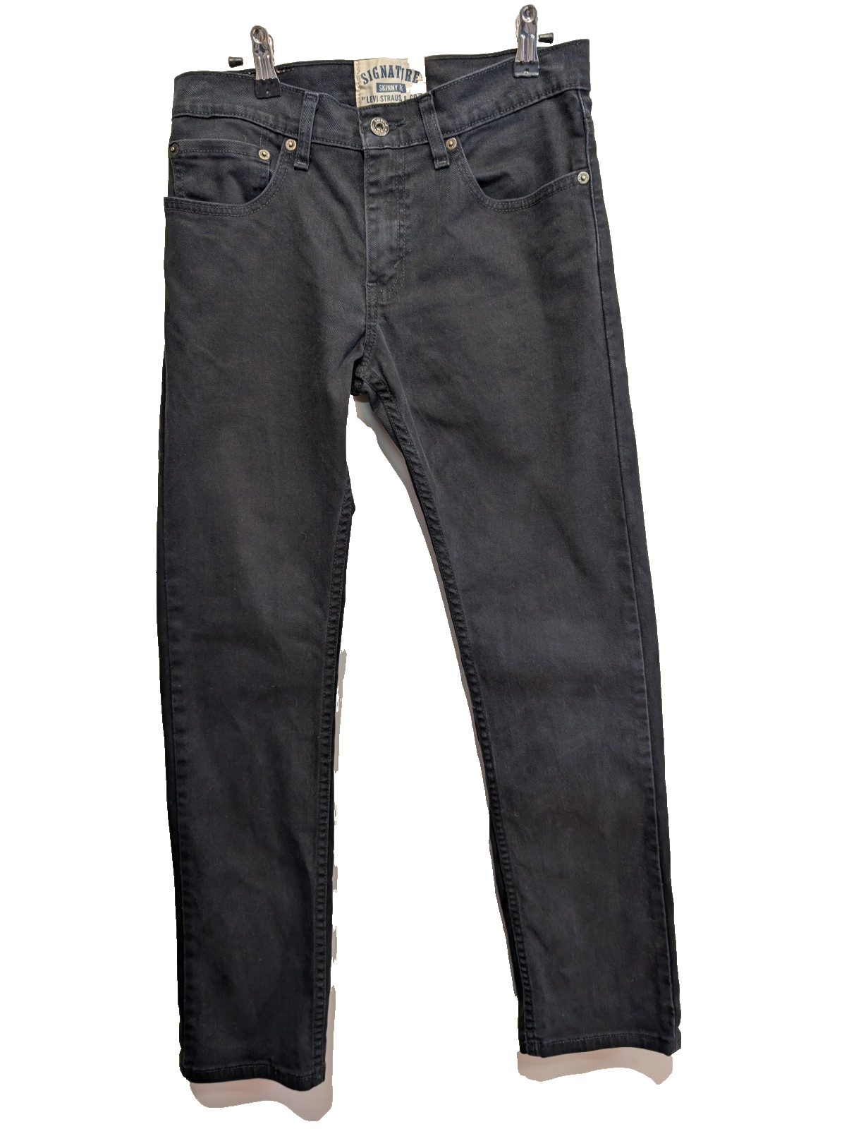 Jean Levi's Signature Femme Noir Profond Stretch Skinny Fit T36 W26 L30 Chic