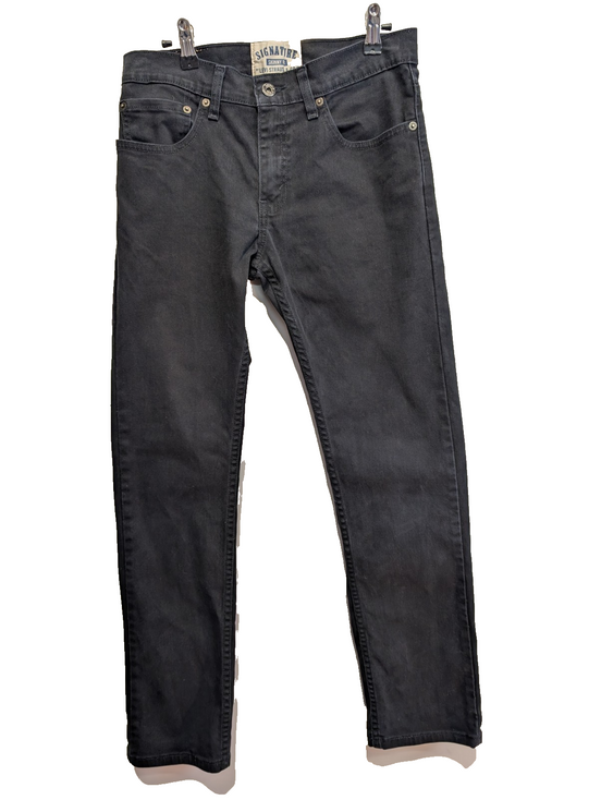 Jean Levi's Signature Femme Noir Profond Stretch Skinny Fit T36 W26 L30 Chic