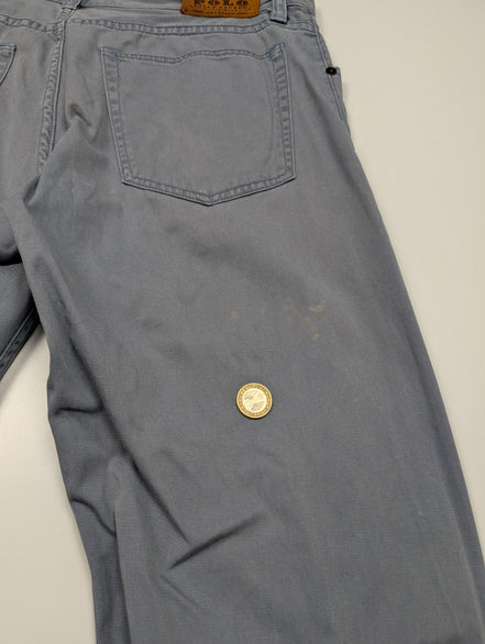 Jean Polo Ralph Lauren Dry Goods W32 L32 gris bleu coton coupe droite