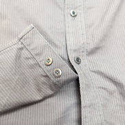 Chemise Rock & Republic M marron rayures manches courtes 100% coton