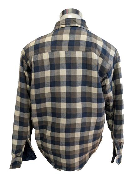 Wrangler Veste Surchemise Matelassée Carreaux Bleu Gris M Workwear 🔥|258S