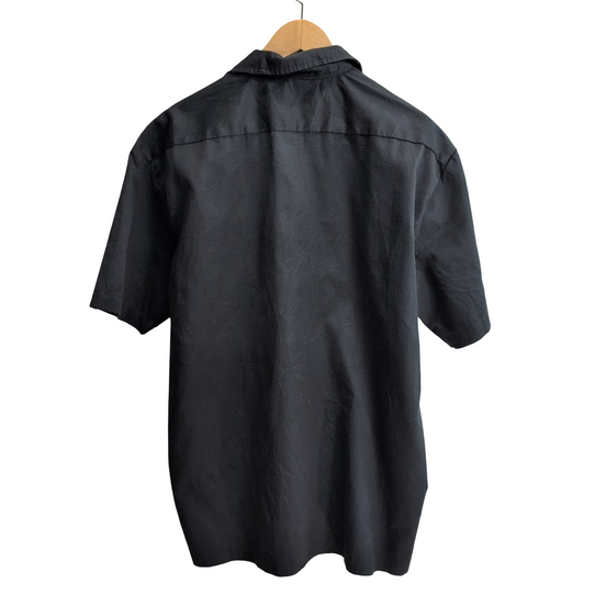 Chemise Dickies noire unie manches courtes taille L  brodée homme