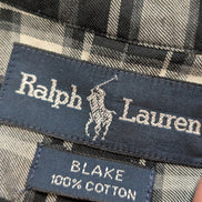 CHEMISE Ralph Lauren homme XXL TBE FLANELLE Noir Blanc défaut 🌑