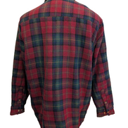 North Crest Chemise Veste Matelassée Laine Carreaux Bordeaux Vert XL RARE |270S