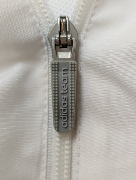Veste Adidas Trainer Blanche Taille XL (Coupe large - Mesures réelles)