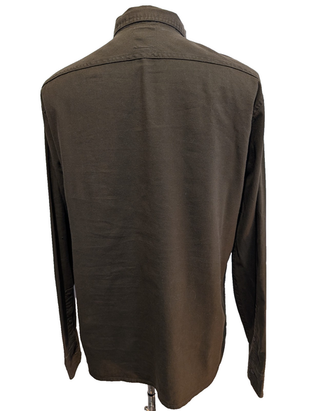 Chemise LEVI'S Marron Coton Stretch Manches Longues - Taille L