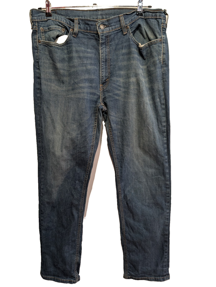 Jean Levi's 541 Homme Vintage Bleu Foncé W38 L34 Denim Stretch Pantalon Chic