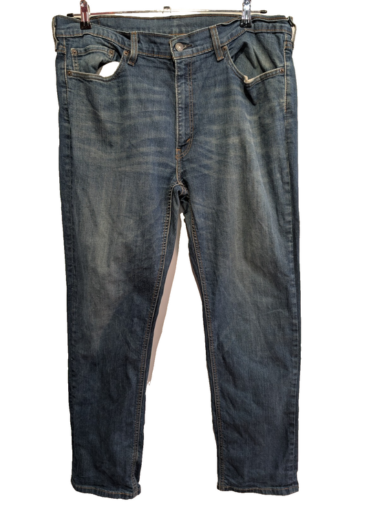 Jean Levi's 541 Homme Vintage Bleu Foncé W38 L34 Denim Stretch Pantalon Chic